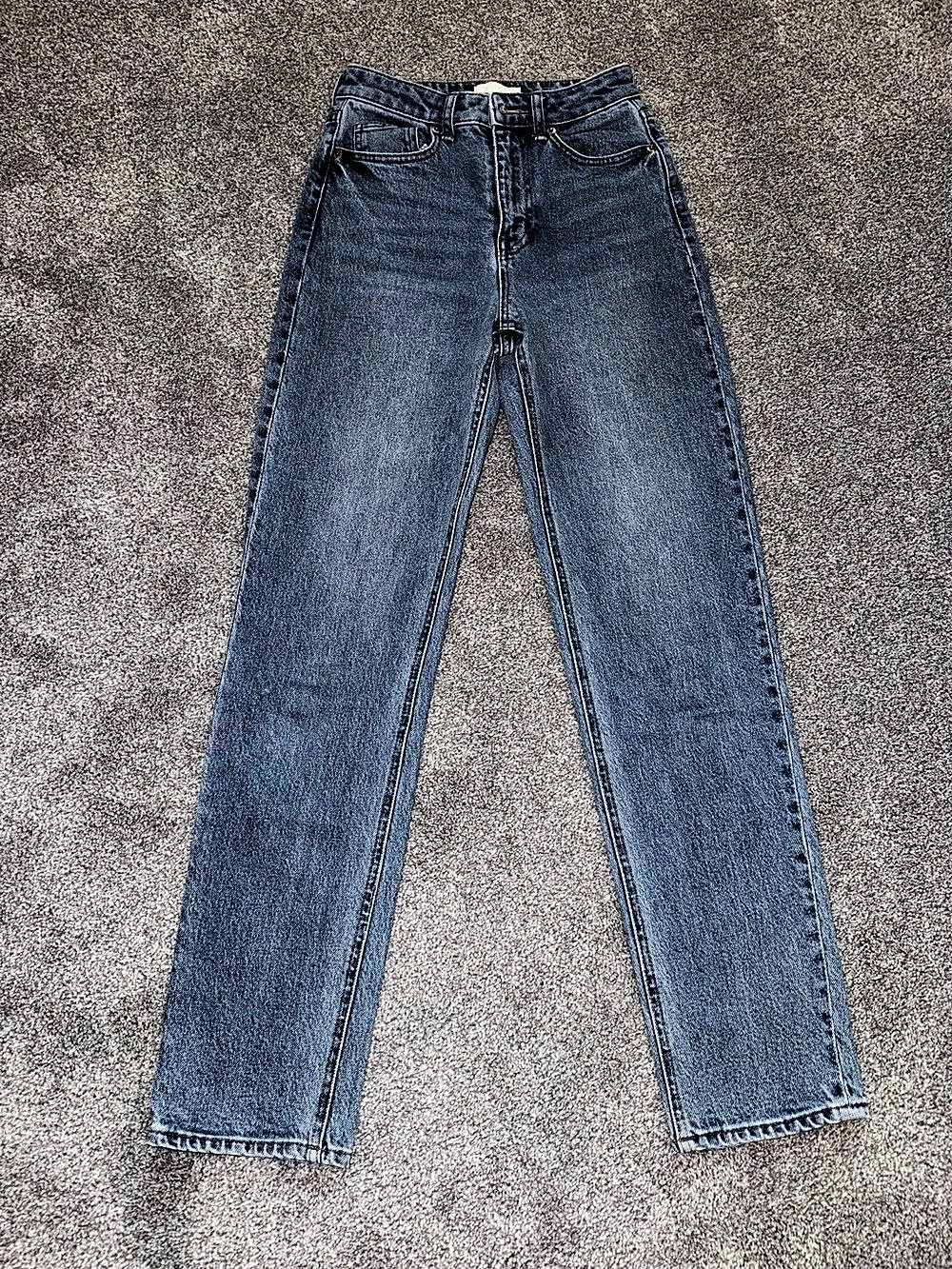 H&M Straight Leg Jeans in Blue Waist 0